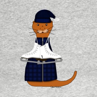 Oliver The Otter Skates T-Shirt